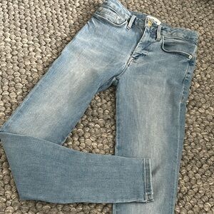 Frame Juniors Le One Skinny Light‎ Washed Denim Jeans Size 1